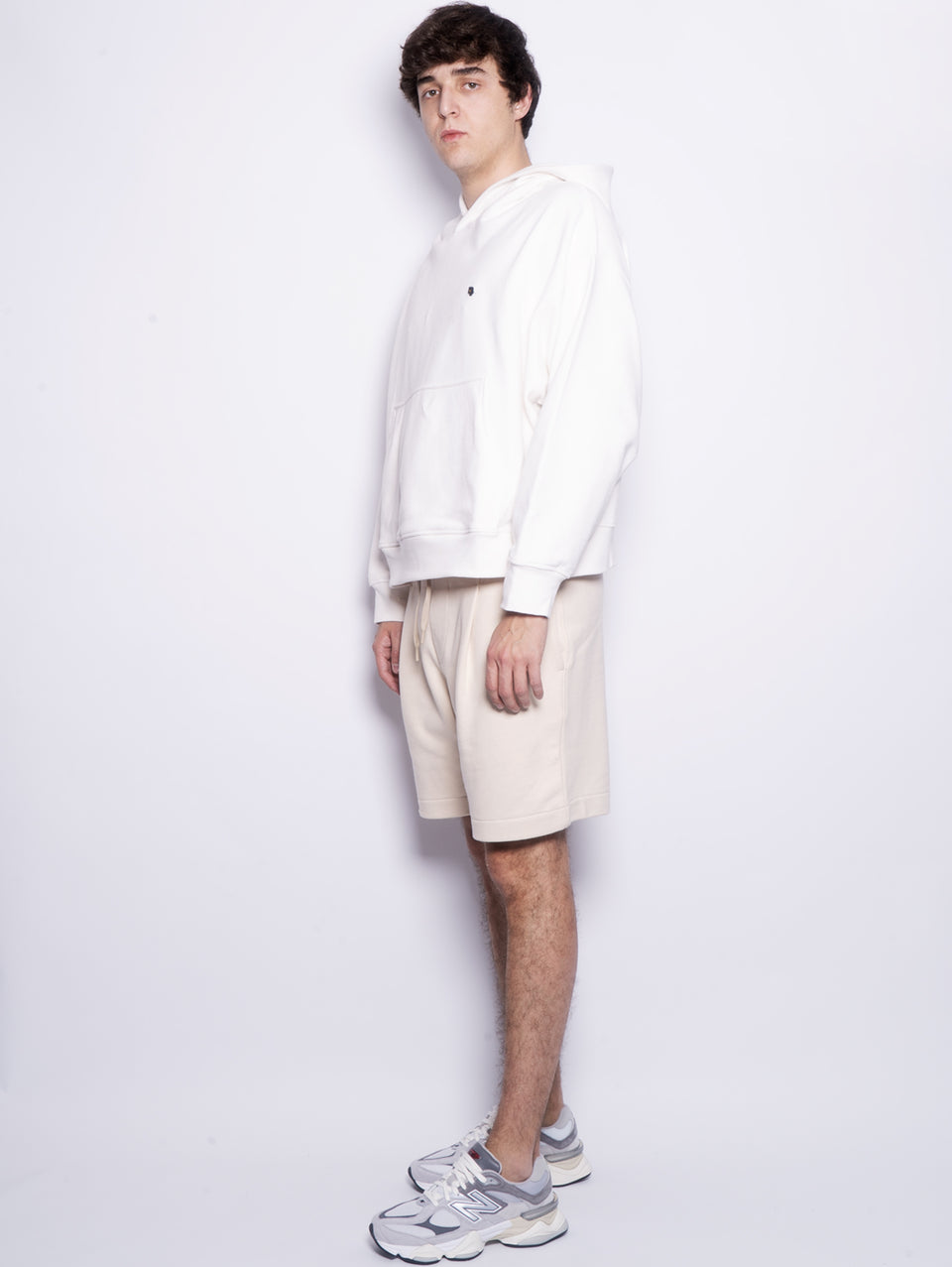 A PAPER KID Shorts in Felpa con Pince Sabbia Sottocosto