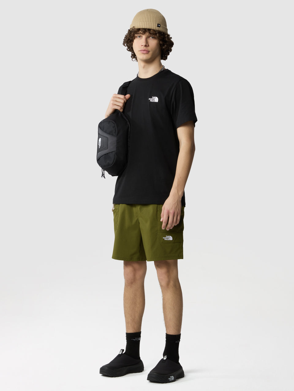 THE NORTH FACE T-shirt Regular Fit con Logo Nero Presa