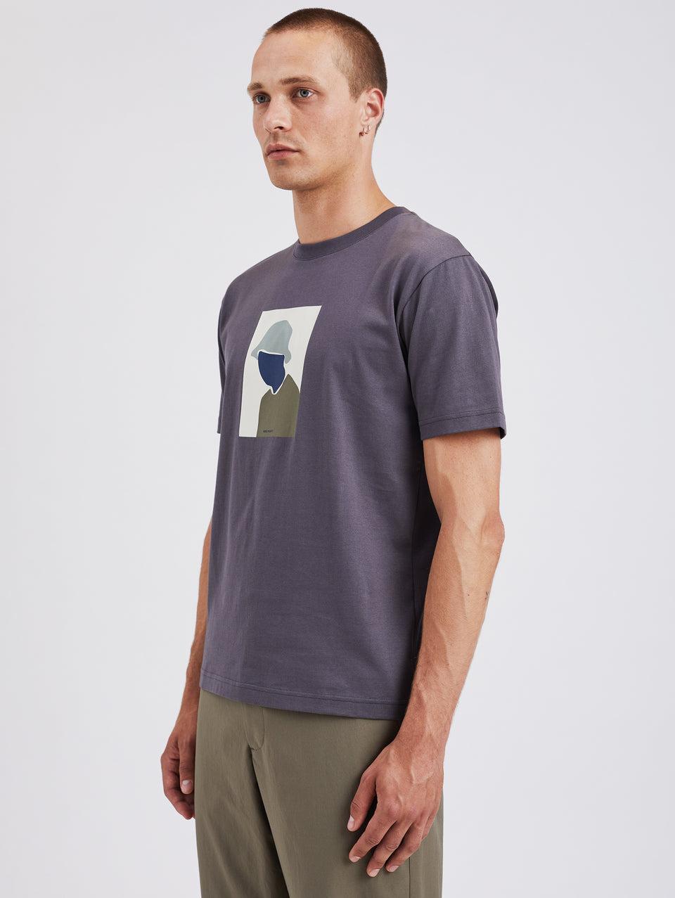 NORSE PROJECTS T-shirt con Stampa Serigrafata Grigio Saldi