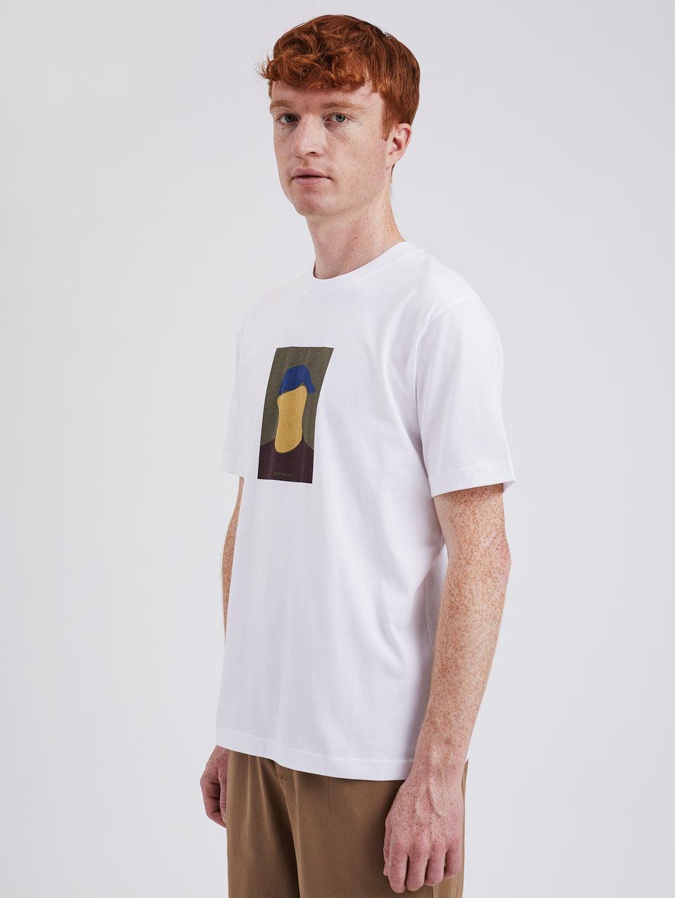 NORSE PROJECTS T-shirt con Stampa Serigrafata Bianco Offerte