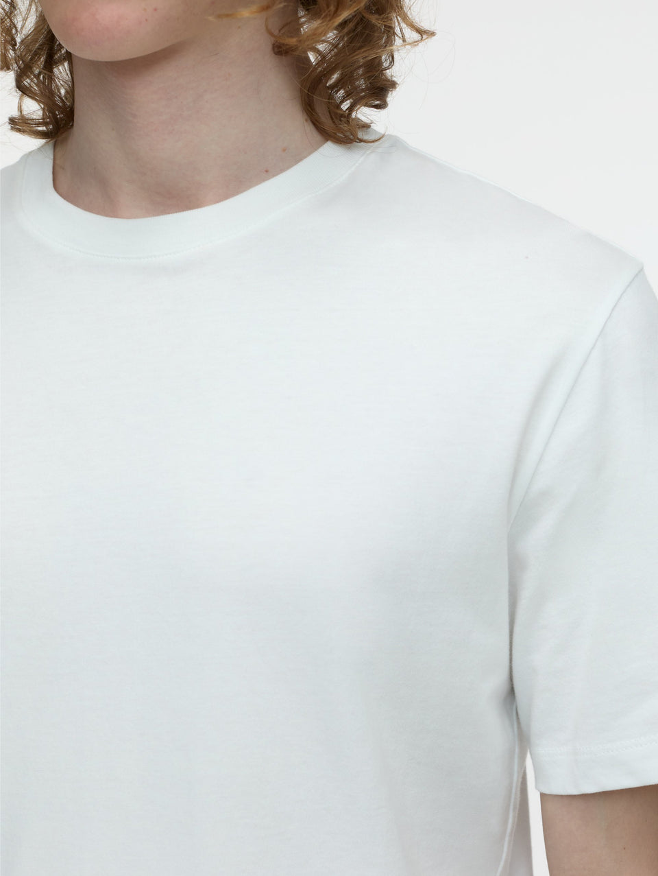 CLOSED T-shirt Girocollo in Jersey Bianco Vendita Calda