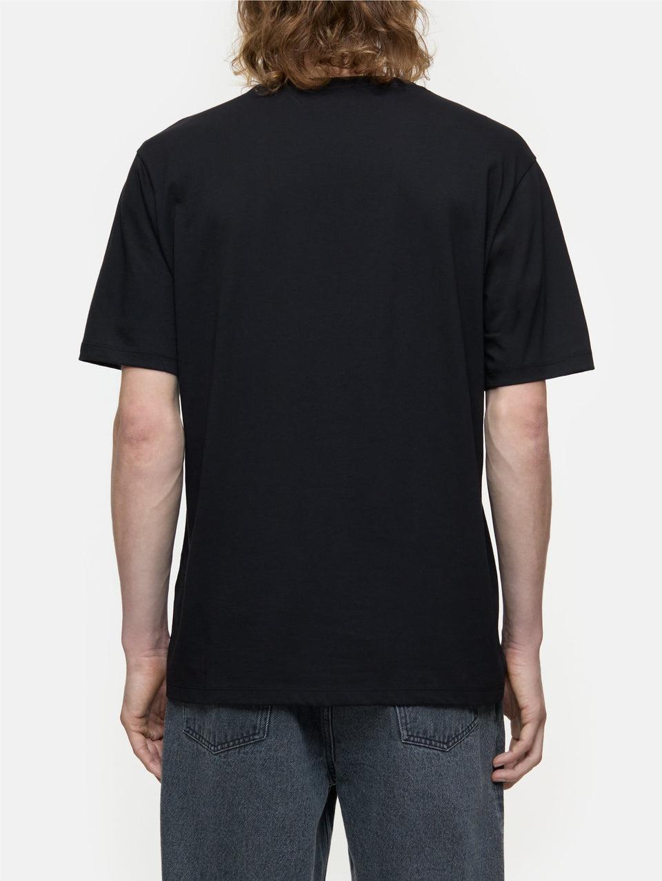 CLOSED T-shirt Girocollo in Jersey Nero Vendita Economica