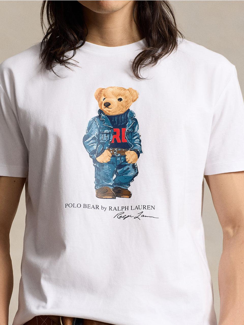 RALPH LAUREN T-shirt Girocollo Polo Bear Bianco I Più Venduti