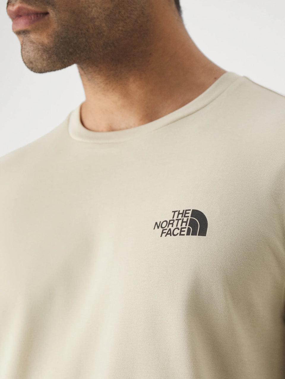 THE NORTH FACE T-shirt Regular Fit con Logo Beige In Saldo