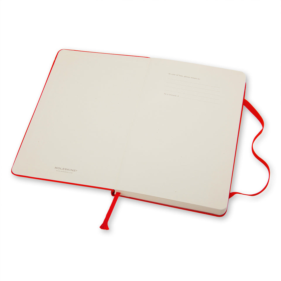 MOLESKINE Taccuino rosso a righe hard - Large QP060R ROSSO 2025