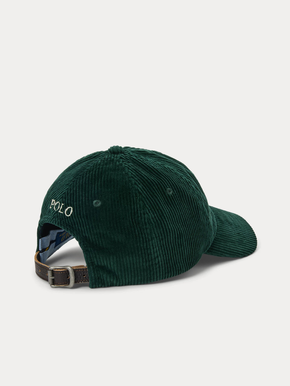 RALPH LAUREN Cappello in Velluto a Coste Verde Sottocosto