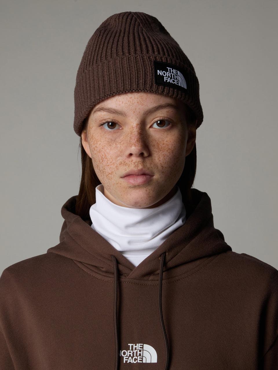THE NORTH FACE Berretto in Maglia con Logo Frontale Marrone Presa