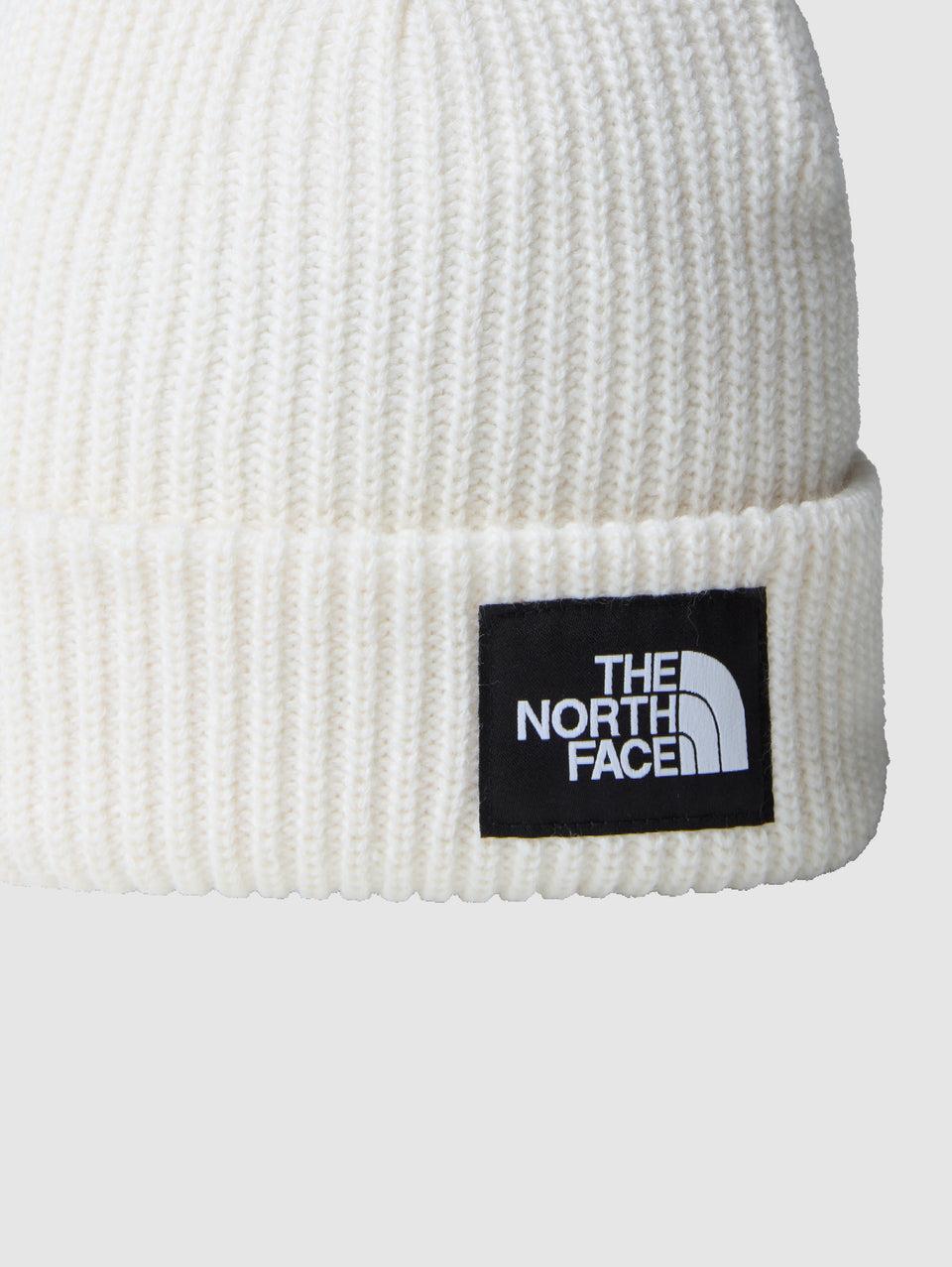 THE NORTH FACE Berretto in Maglia a Coste con Logo Bianco Offerta