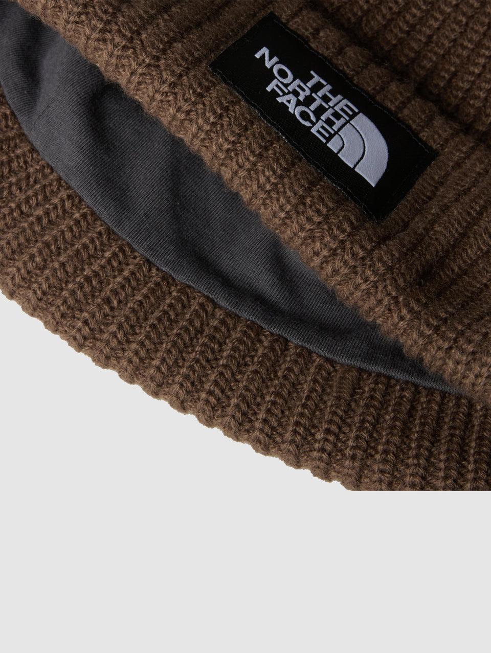 THE NORTH FACE Berretto in Maglia a Coste con Logo Marrone Outlet