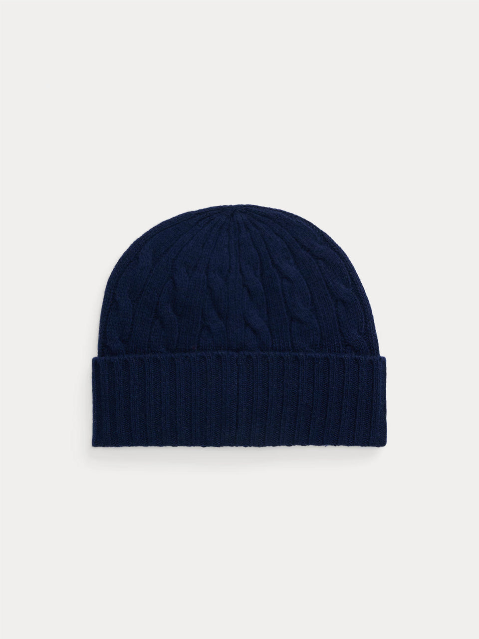 RALPH LAUREN Cappello in Lana a Trecce Blu Saldi