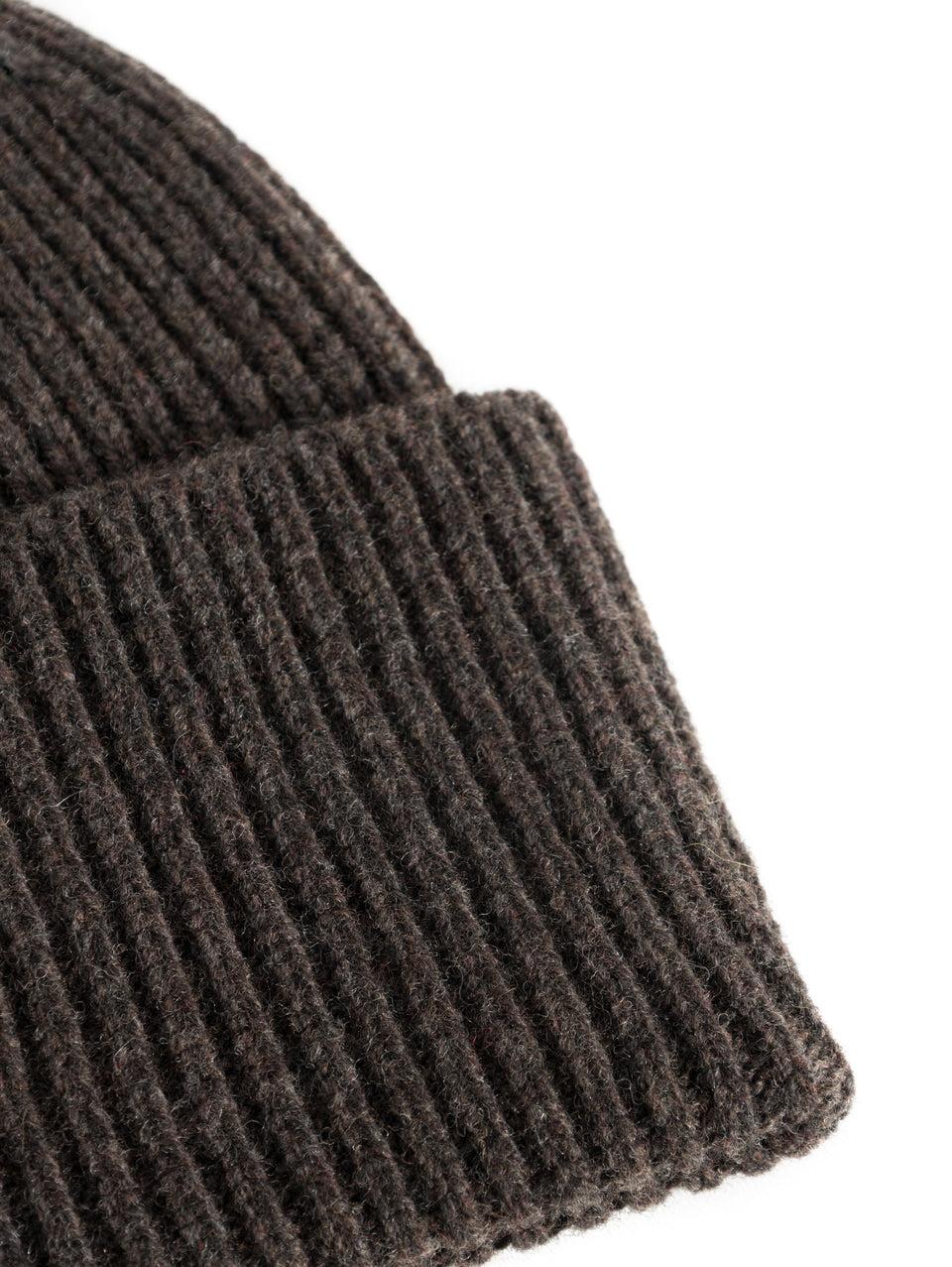 NORSE PROJECTS Berretto in Lana a Coste Marrone Offerte