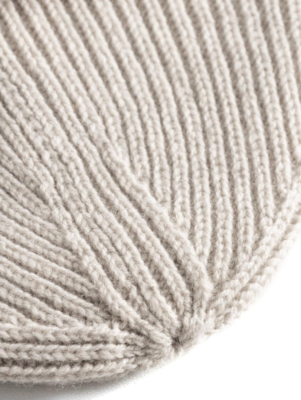 NORSE PROJECTS Berretto in Lana a Coste Farina Vendita Calda