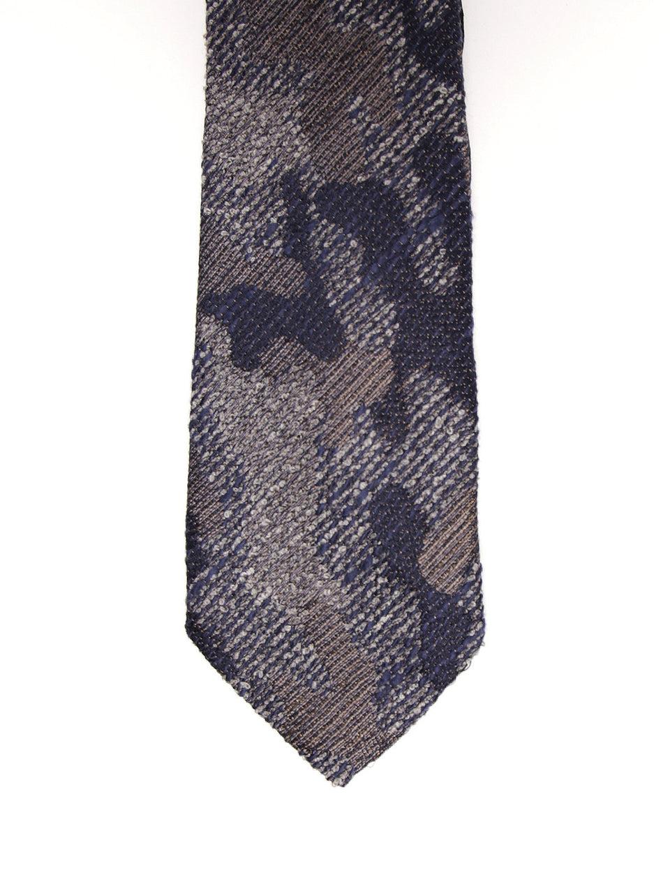 MANUEL RITZ Cravatta camouflage 2232K505 173400 Blu/Marrone/Grigio Qualità