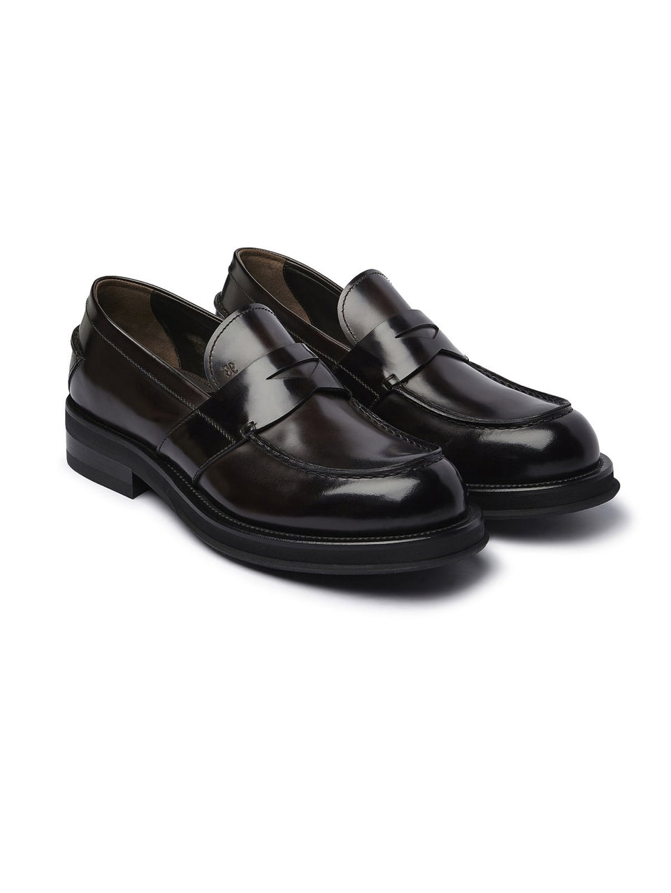 FABI Mocassino Penny Loafer con Suola in Gomma Testa di Moro Shopping Online
