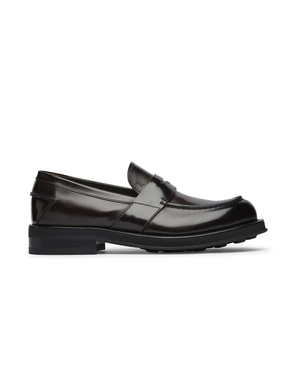 FABI Mocassino Penny Loafer con Suola in Gomma Testa di Moro Shopping Online