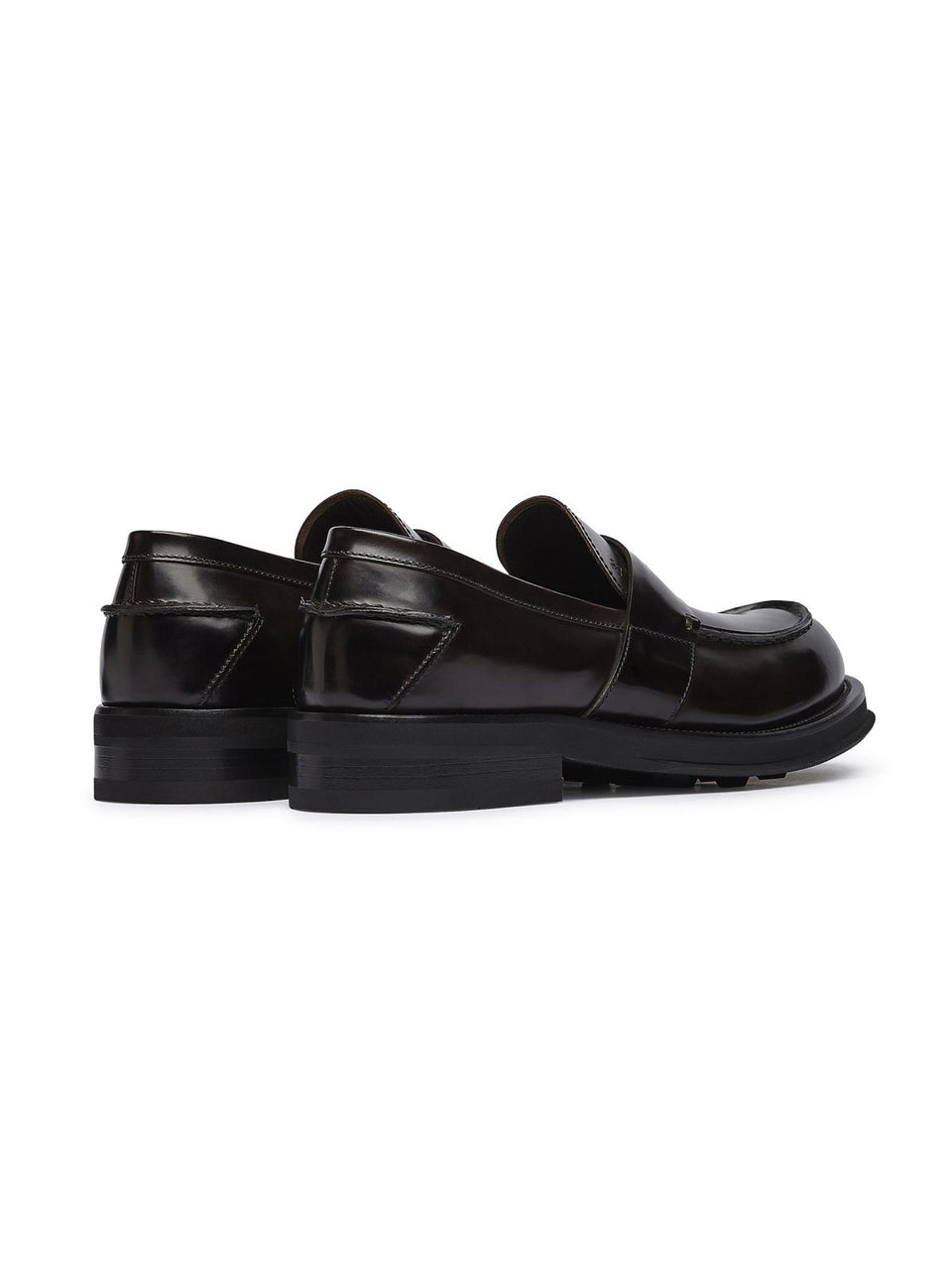 FABI Mocassino Penny Loafer con Suola in Gomma Testa di Moro Shopping Online