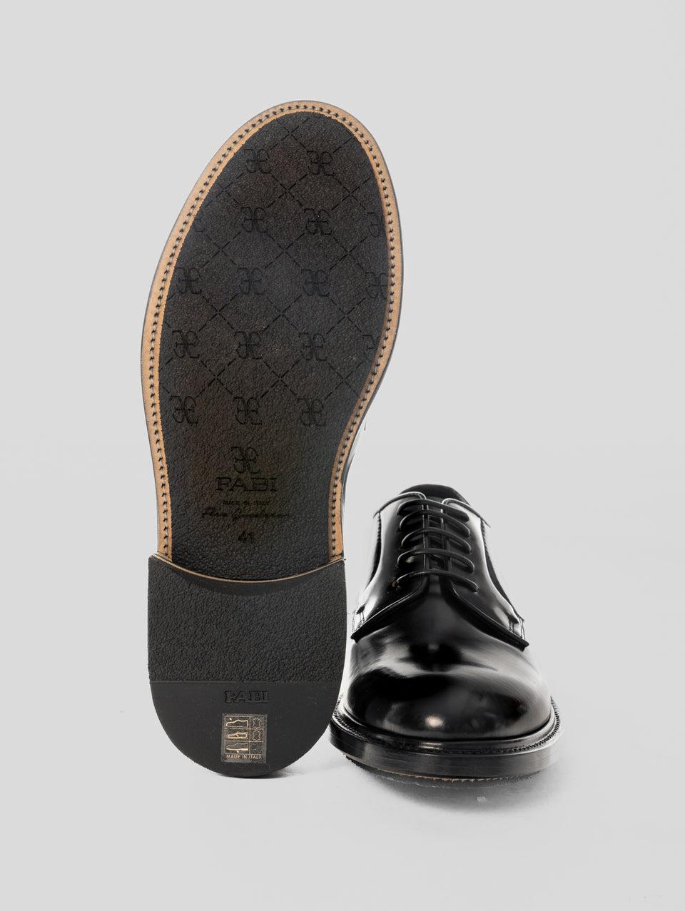 FABI Stringata con Suola Frex Goodyear Nero Novità
