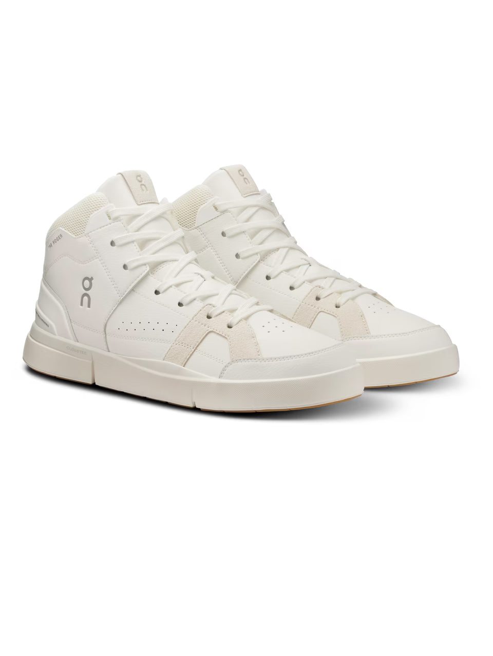 ON RUNNING Sneakers Alte The Rogers Clubhouse Mid Bianco/Sabbia Vendita Calda