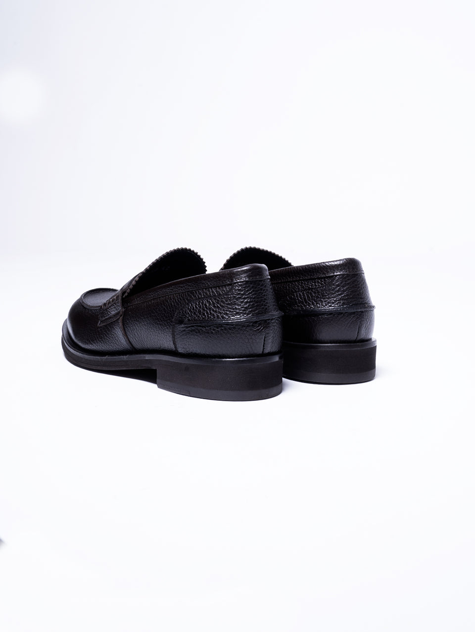 GEORGE HOL'S Mocassino Penny Loafer in Pelle Martellata Testa di Moro In Saldo