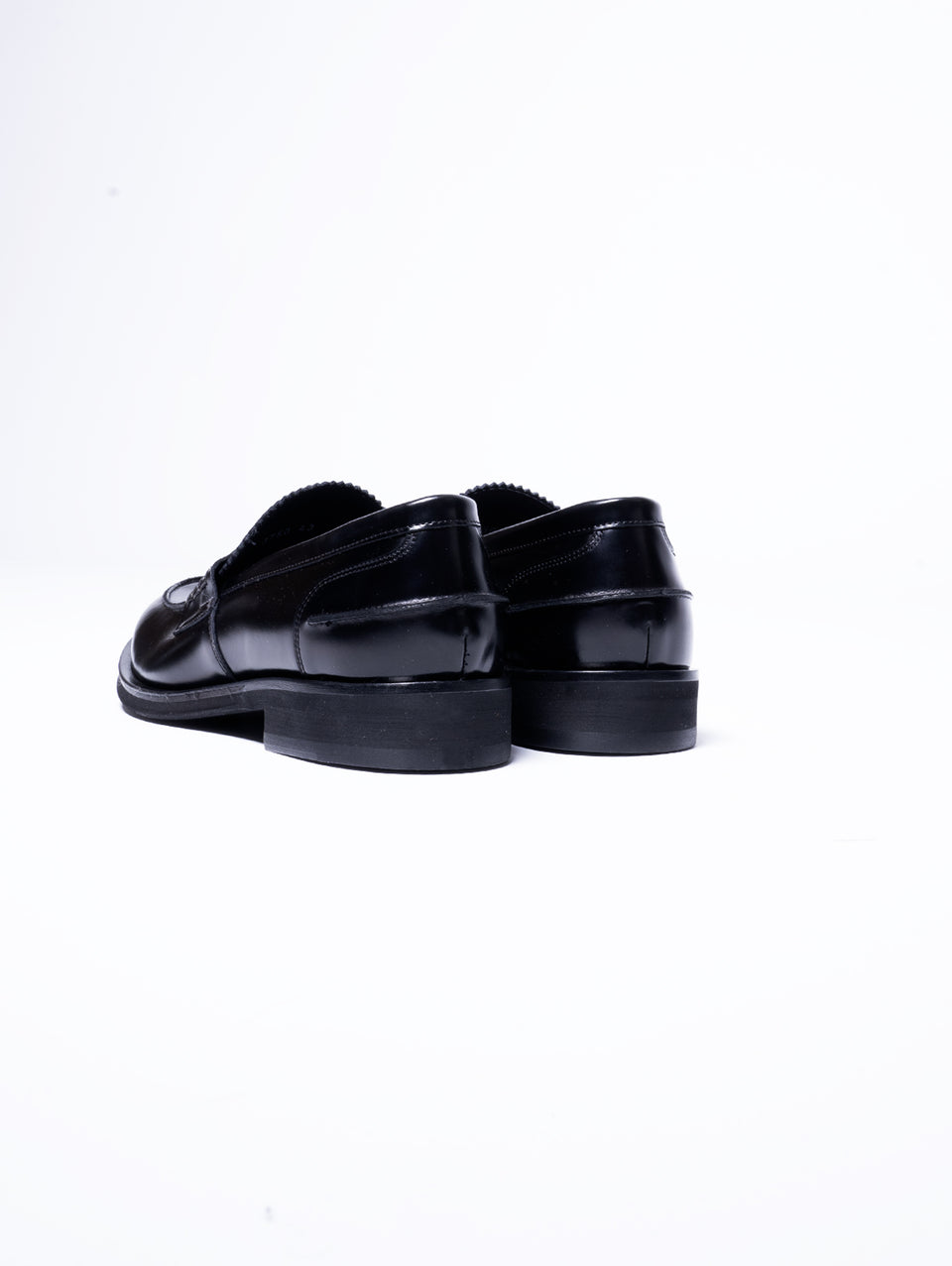 GEORGE HOL'S Mocassino Penny Loafer in Abrasivato Nero Nuova