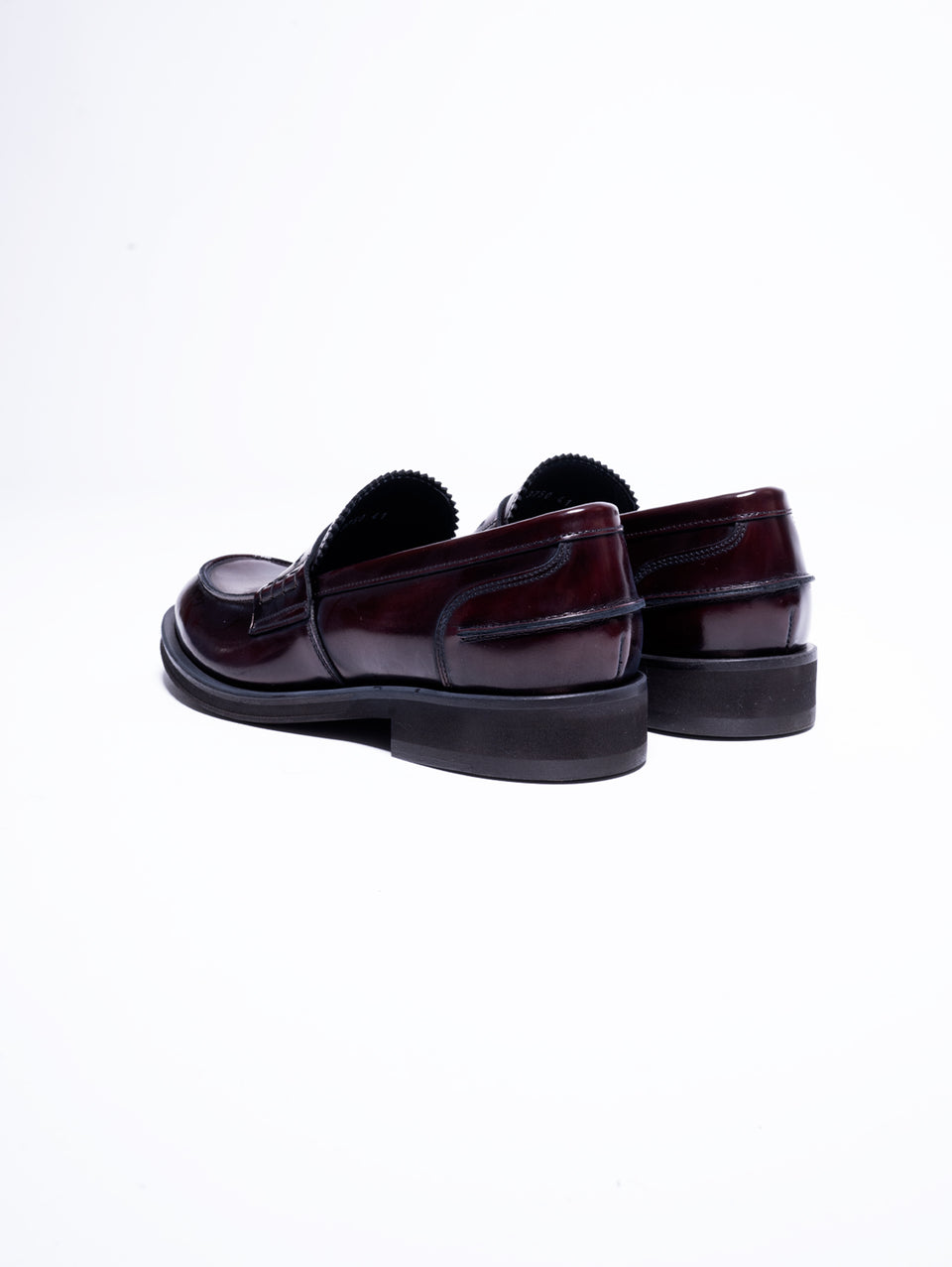 GEORGE HOL'S Mocassino Penny Loafer in Abrasivato Bordeaux Moda