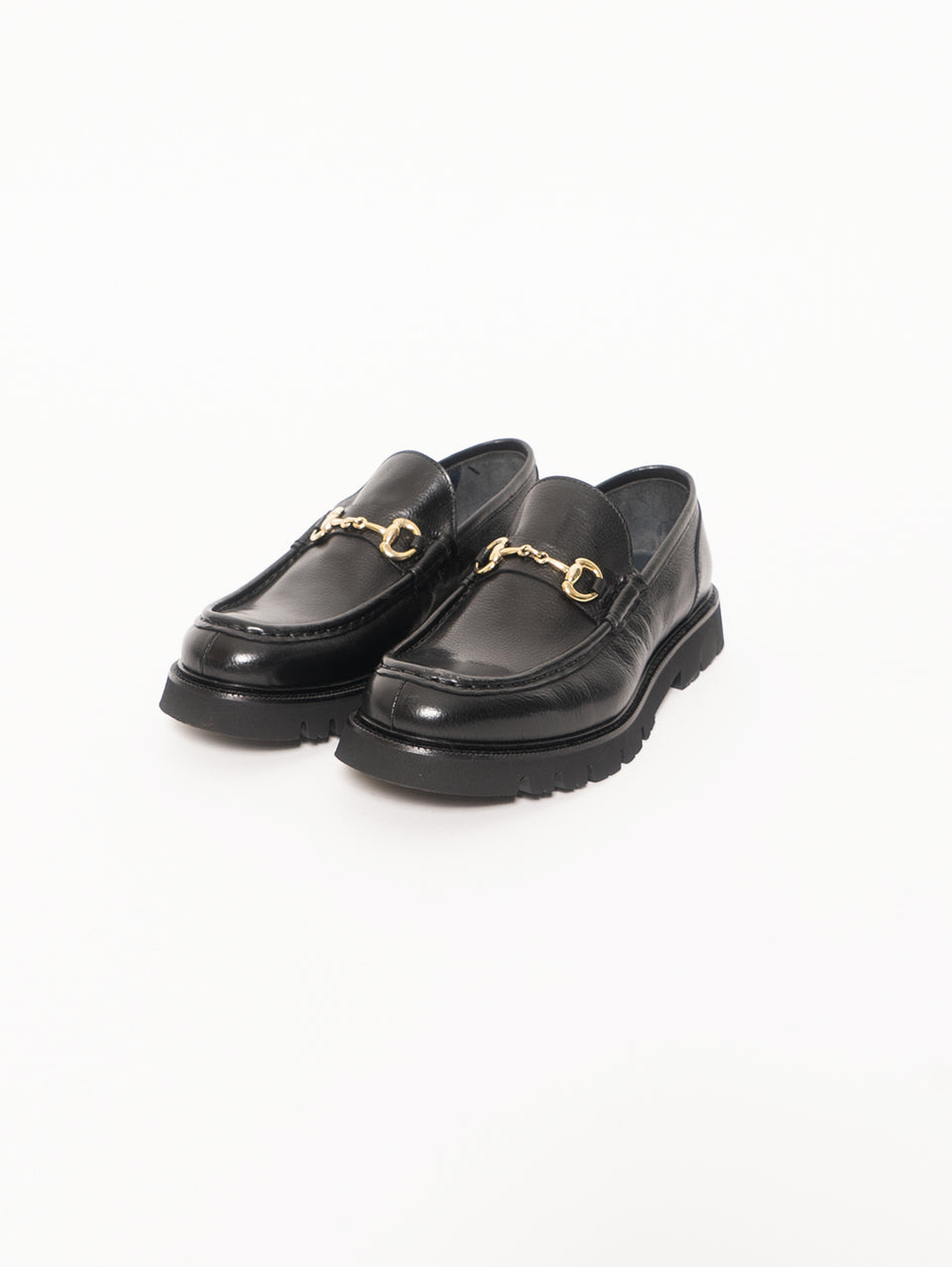 SEBOY'S Mocassino in Pelle Martellata - Nero Italy