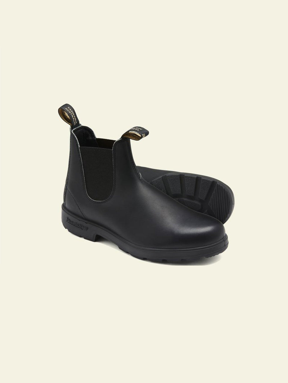 BLUNDSTONE Stivaletti Chelsea in Pelle con Elastici Nero/Nero In Linea