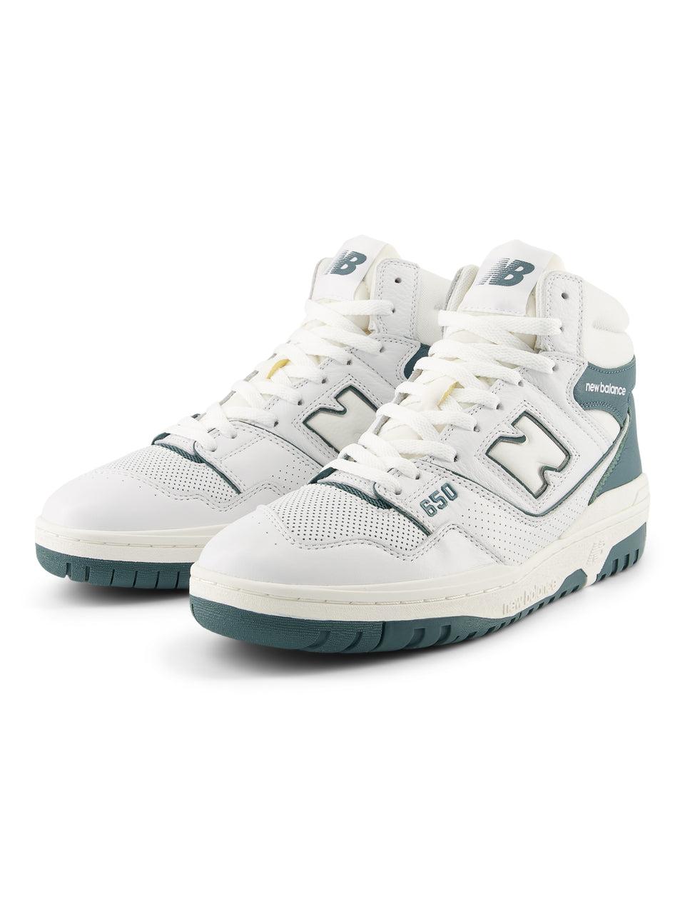 NEW BALANCE Sneakers Alte Retrò 650 Bianco/Petrolio Online
