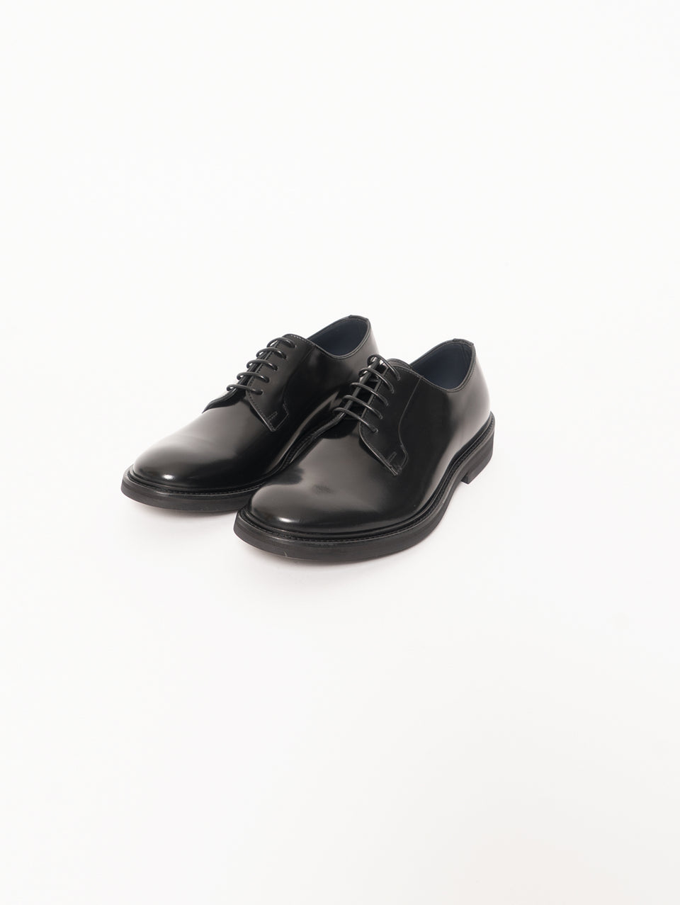 SEBOY'S Derby Classica con Suola in Gomma Nero Vendita Economica