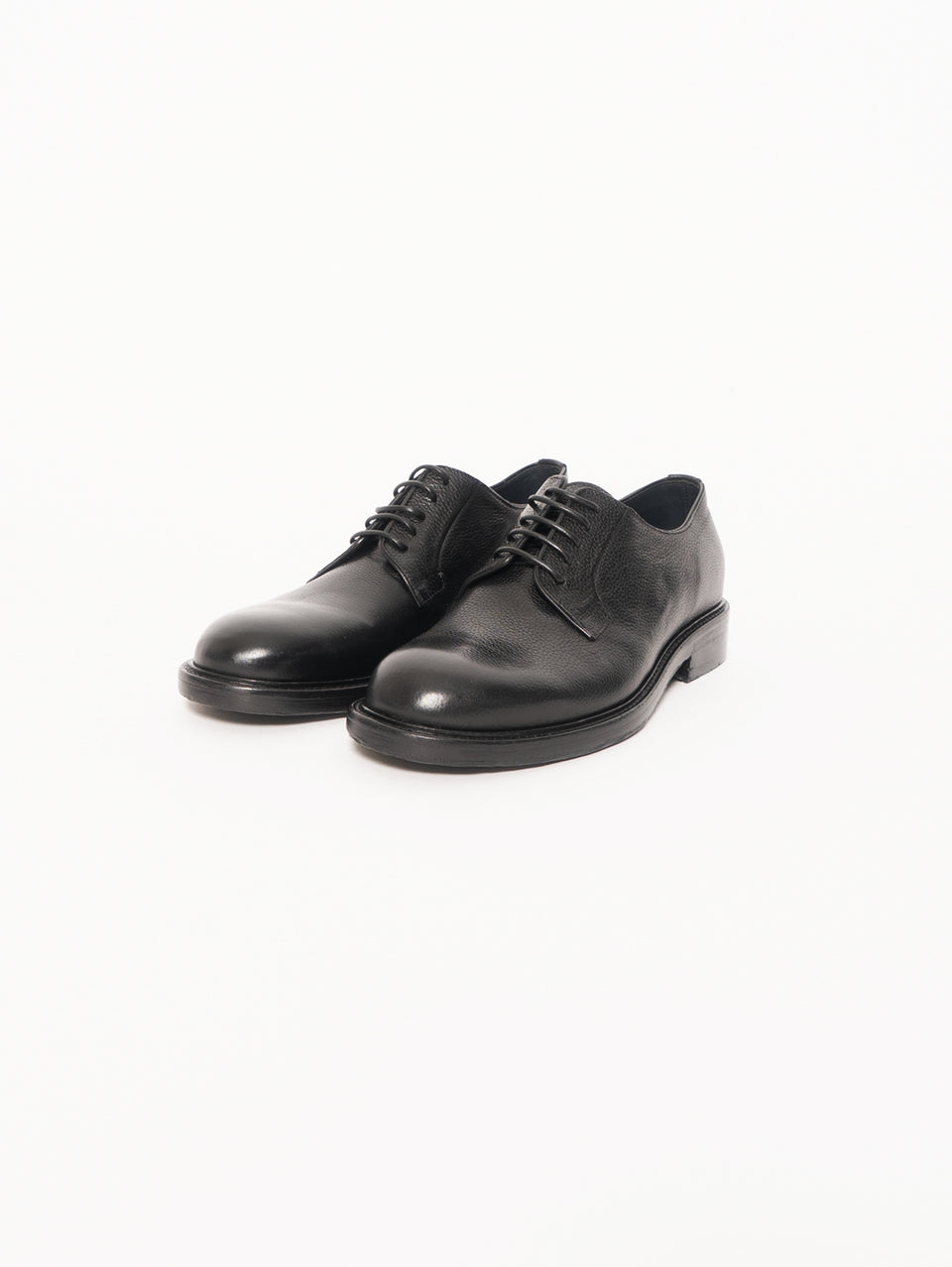 SEBOY'S Derby Classica in Pelle Martellata Nero In Saldo