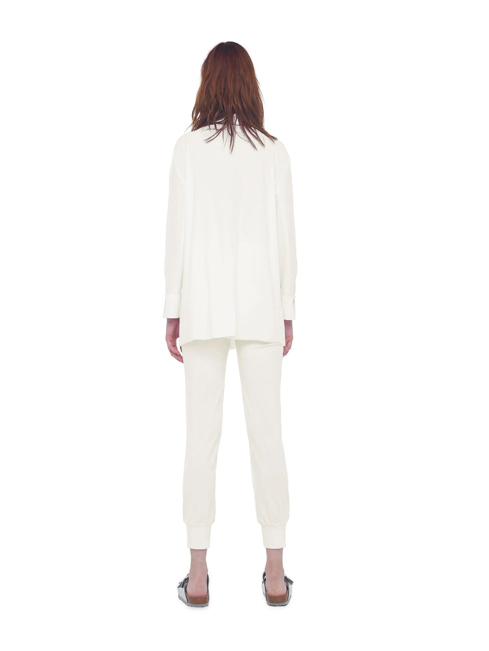 NORMA KAMALI Camicia con Chiusura in Velcro Avorio Vendita