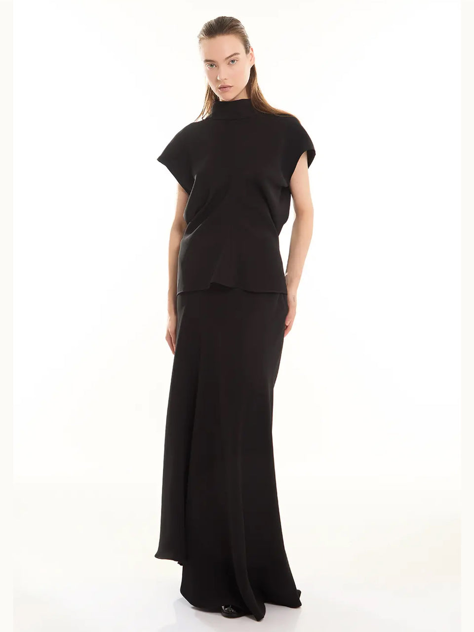 P.A.R.O.S.H. Blusa con Cannello e Fiocco Nero In Saldo