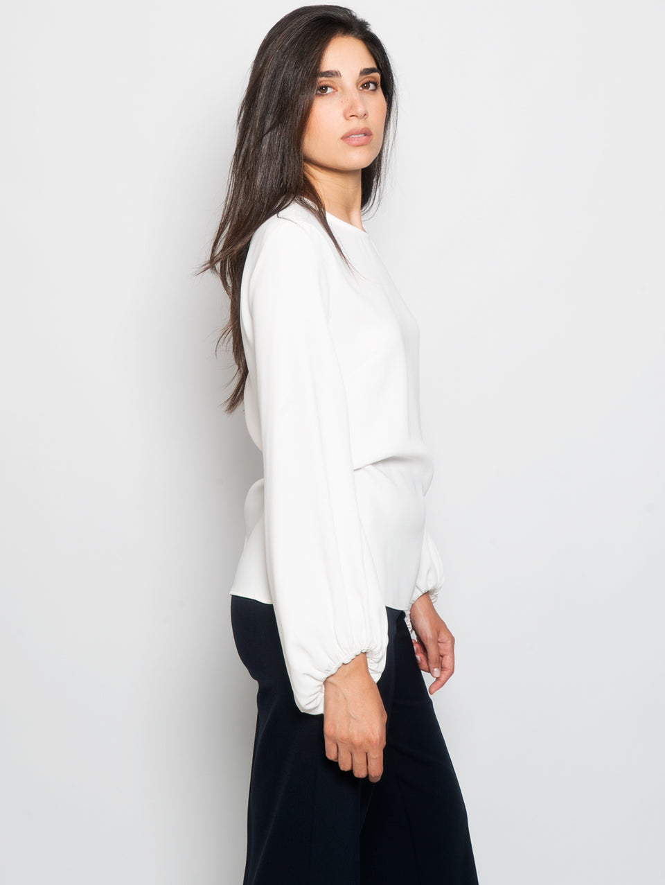 P.A.R.O.S.H. Blusa con Manica a Palloncino Panna 2025