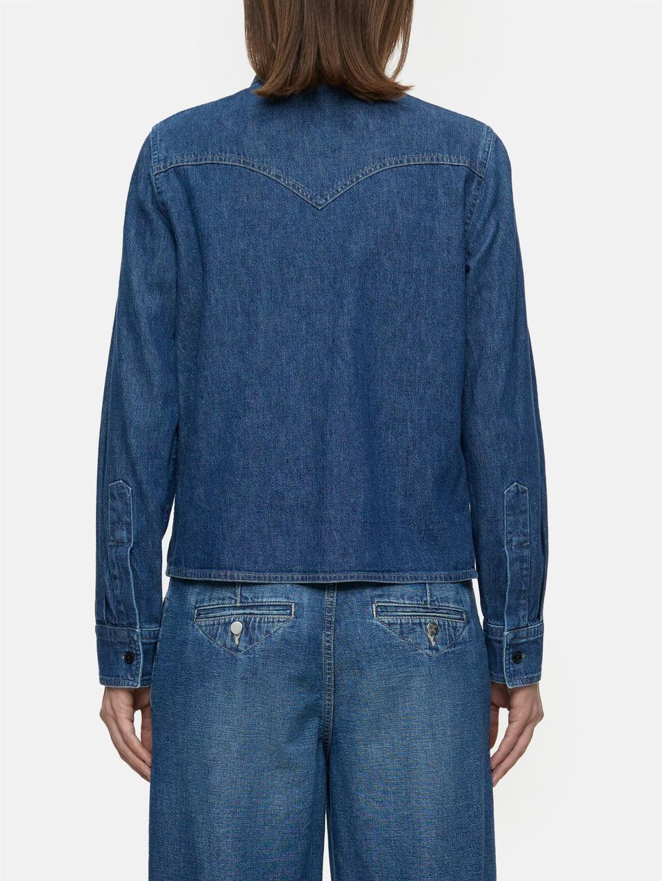CLOSED Camicia Western in Denim Blu Negozi Online