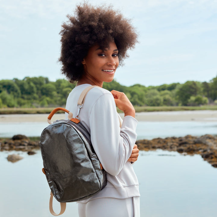 Uashmama Uashmama Midsize Zip-Up Backpack | Recycled Accents – Uashmama UK Online