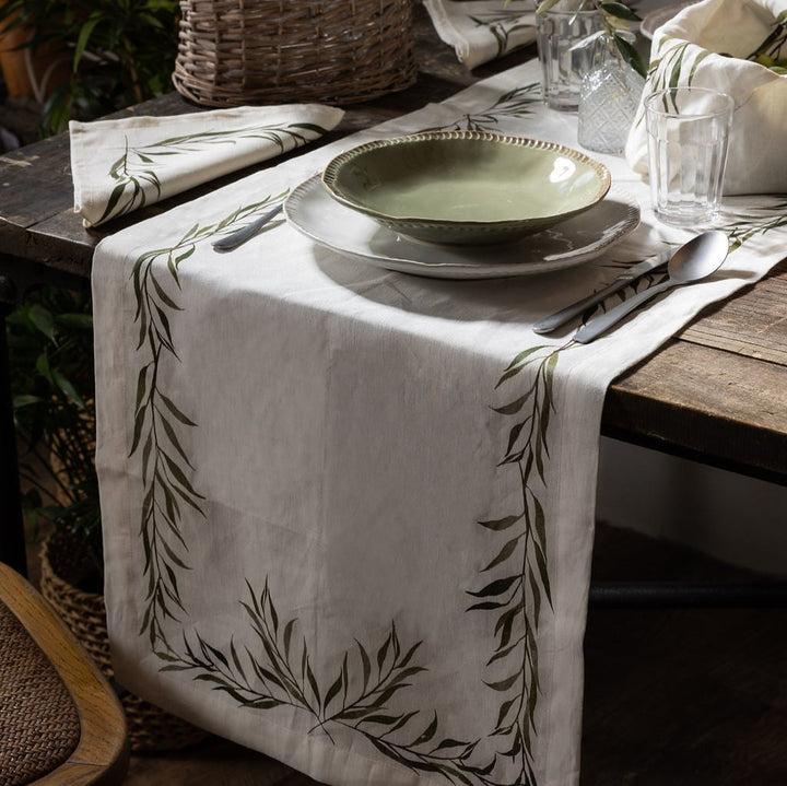 Uashmama OLIVE TABLE RUNNER – Uashmama UK In Vendita