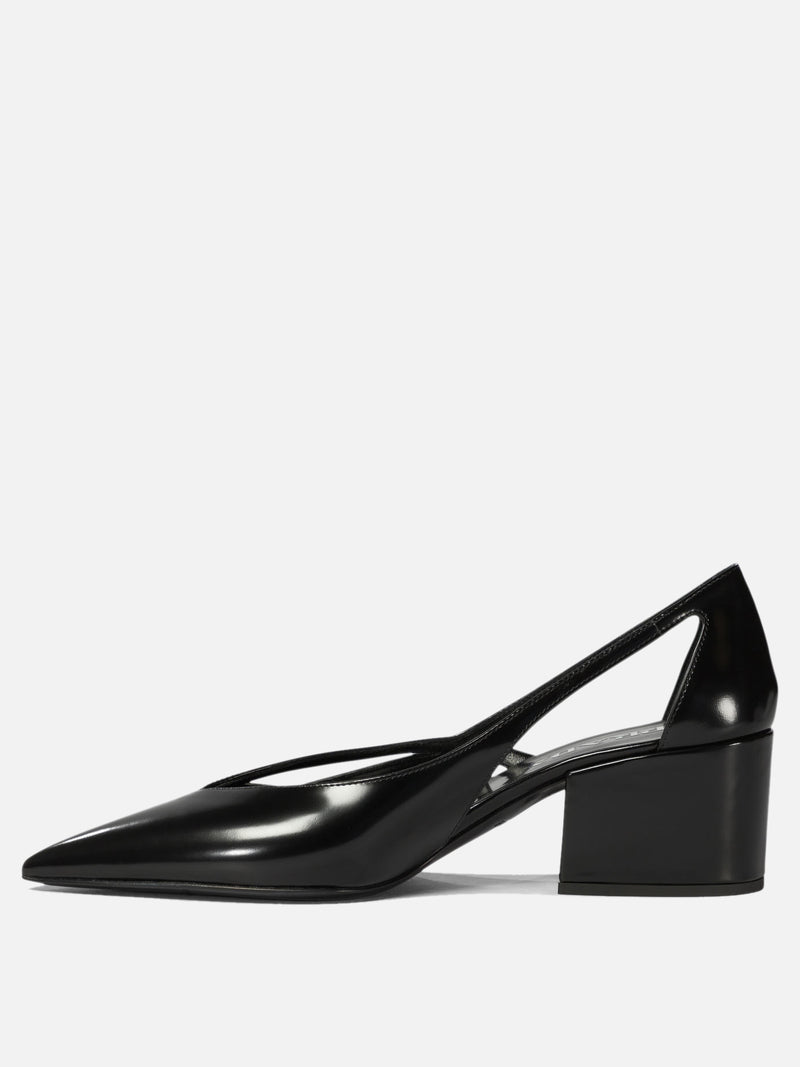 Vietti Prada Décolleté cut-out in pelle spazzolata Nuova