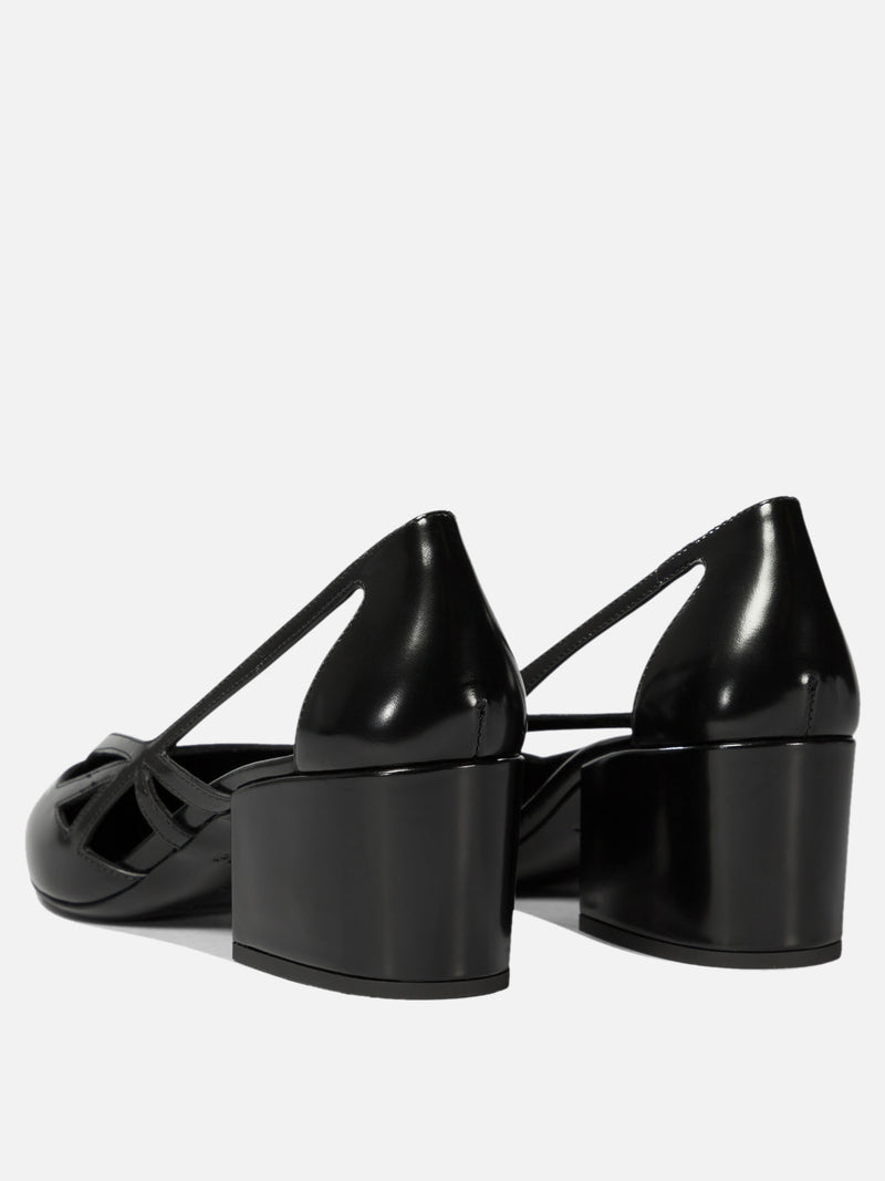 Vietti Prada Décolleté cut-out in pelle spazzolata Nuova
