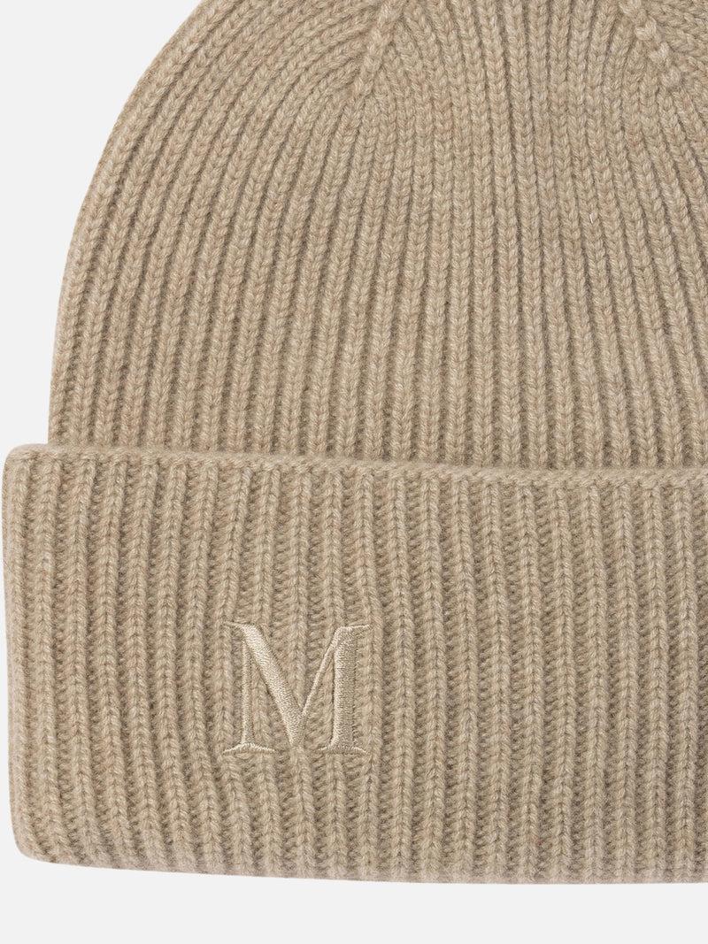 Vietti Max Mara Berretto in cashmere a coste Offerte stagionali