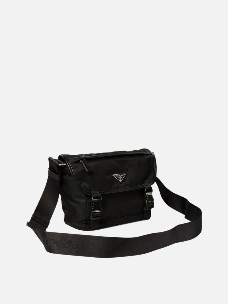 Vietti Prada Borsa a tracolla in Re-Nylon e Saffiano Presa