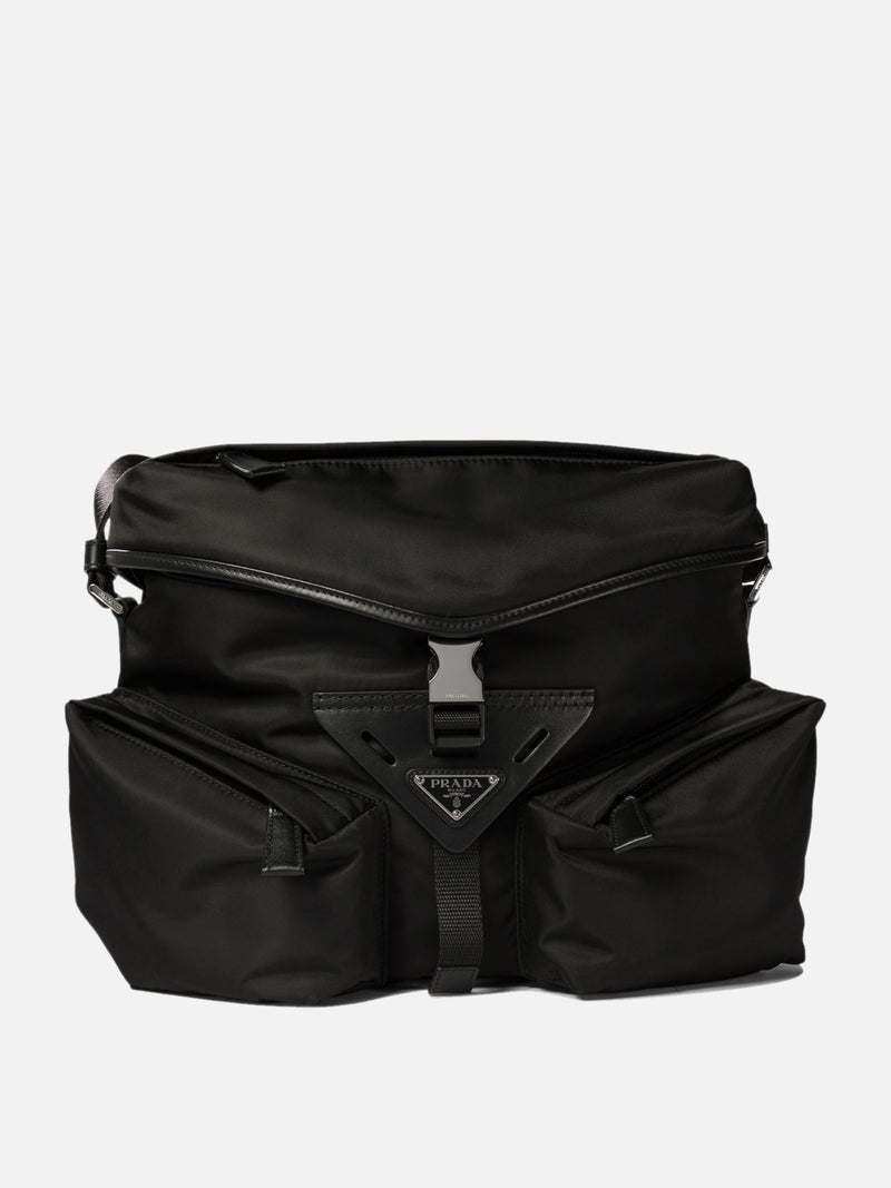 Vietti Prada Borsa con tracolla in Re-Nylon e pelle Sconto
