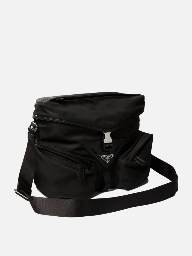 Vietti Prada Borsa con tracolla in Re-Nylon e pelle Sconto
