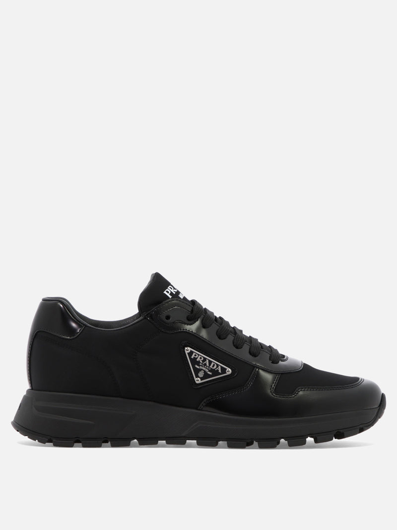 Vietti Prada Sneaker in pelle e Re-Nylon "PRAX 01" Prezzo Ridotto