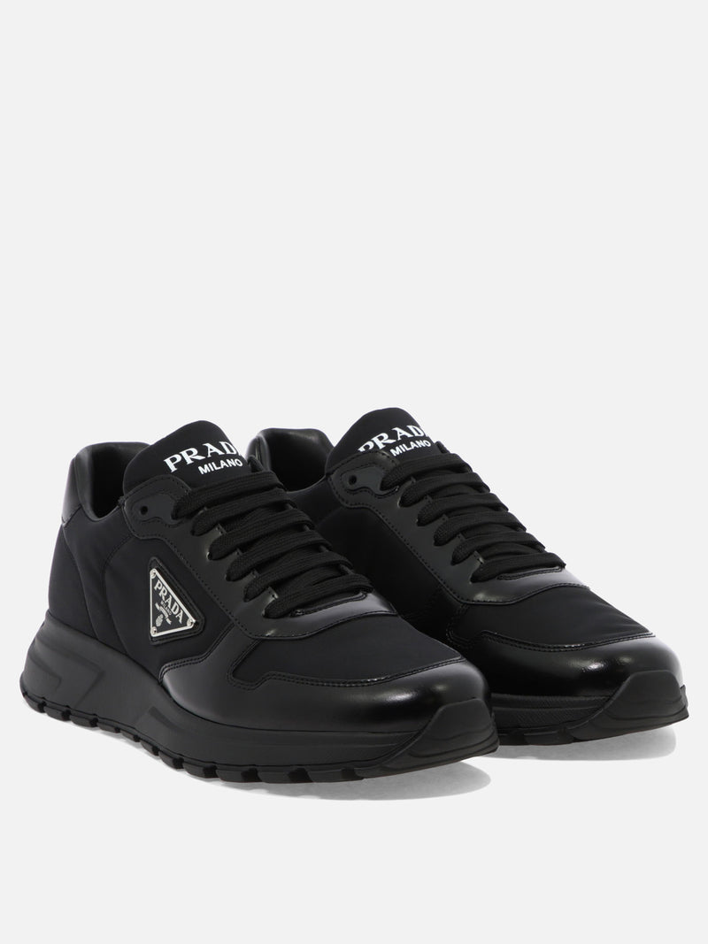 Vietti Prada Sneaker in pelle e Re-Nylon "PRAX 01" Prezzo Ridotto