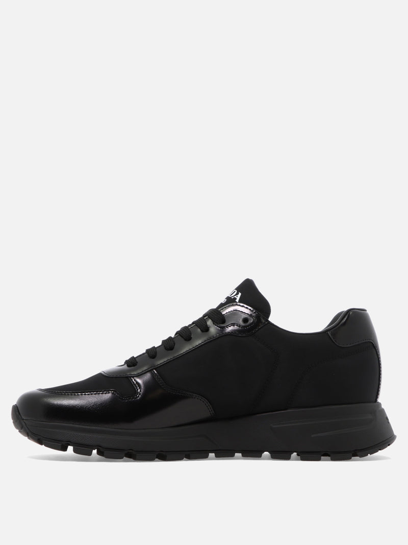 Vietti Prada Sneaker in pelle e Re-Nylon "PRAX 01" Prezzo Ridotto