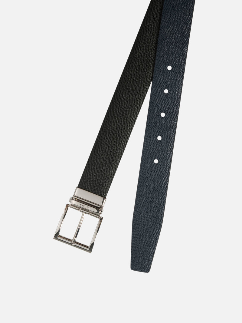 Vietti Prada Cintura reversibile in Saffiano In Linea