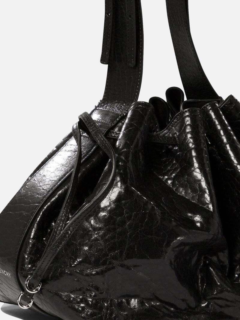 Vietti Givenchy Borsa a spalla "Pumpkin Medium" in pelle verniciata craquelé 2025