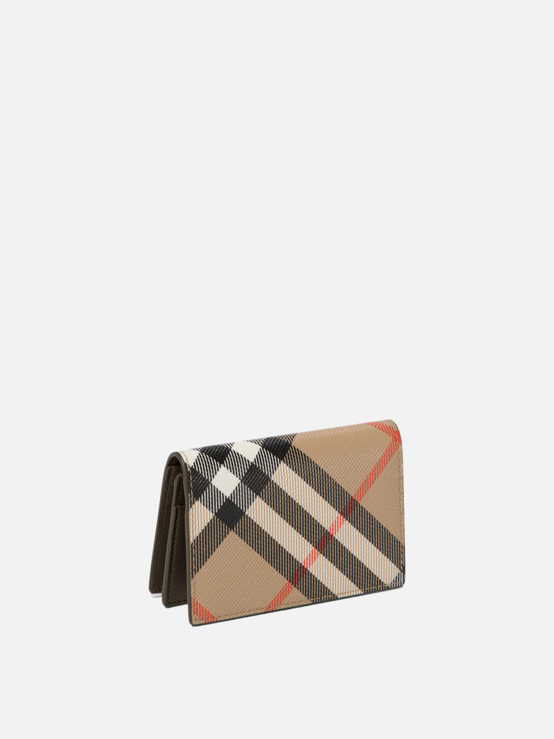 Vietti Burberry Portacarte bi-fold "Check" In Vendita
