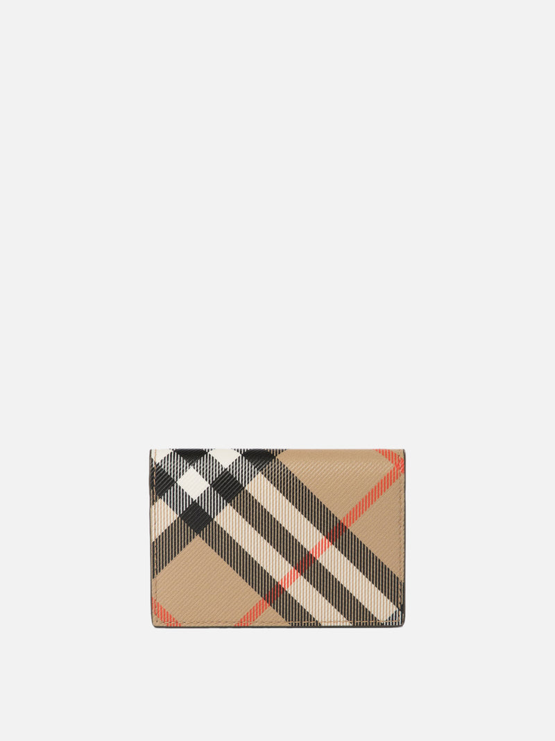 Vietti Burberry Portacarte bi-fold "Check" In Vendita