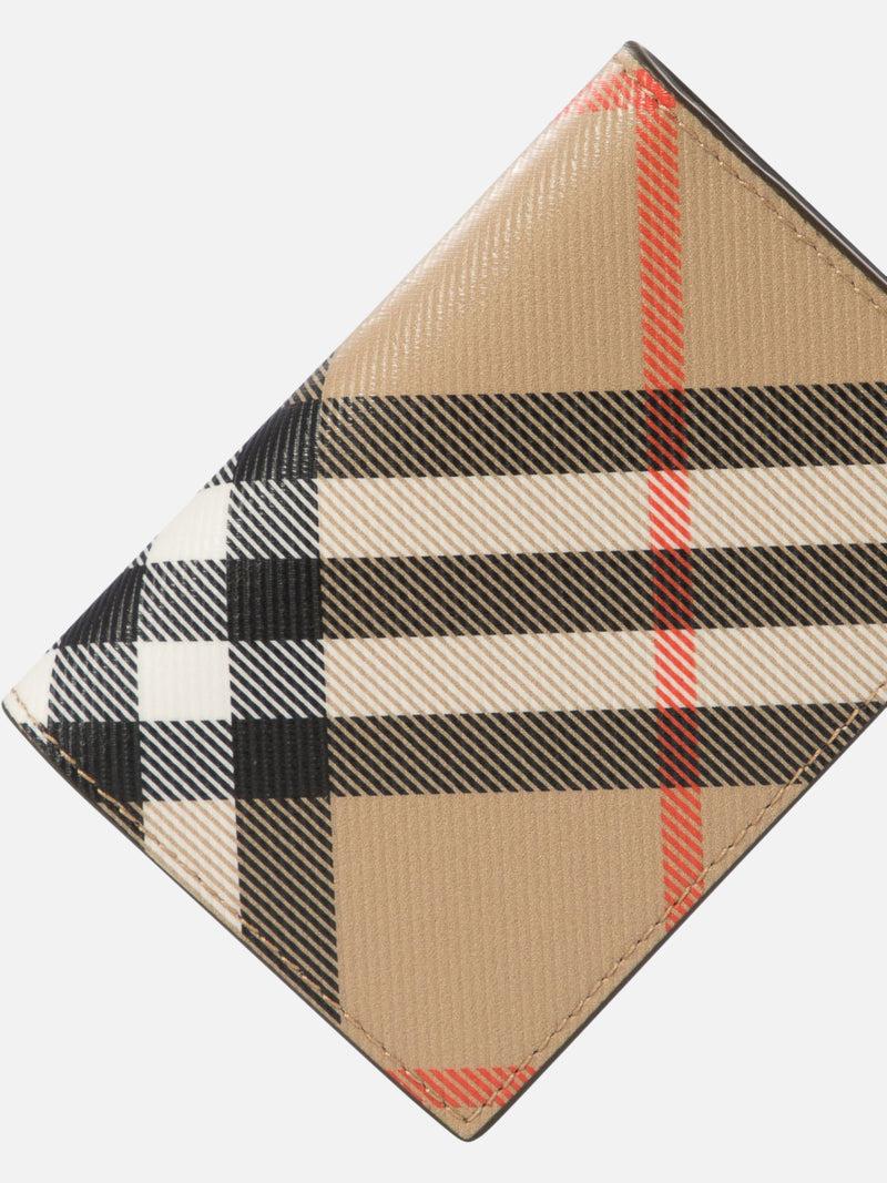 Vietti Burberry Portacarte bi-fold "Check" In Vendita